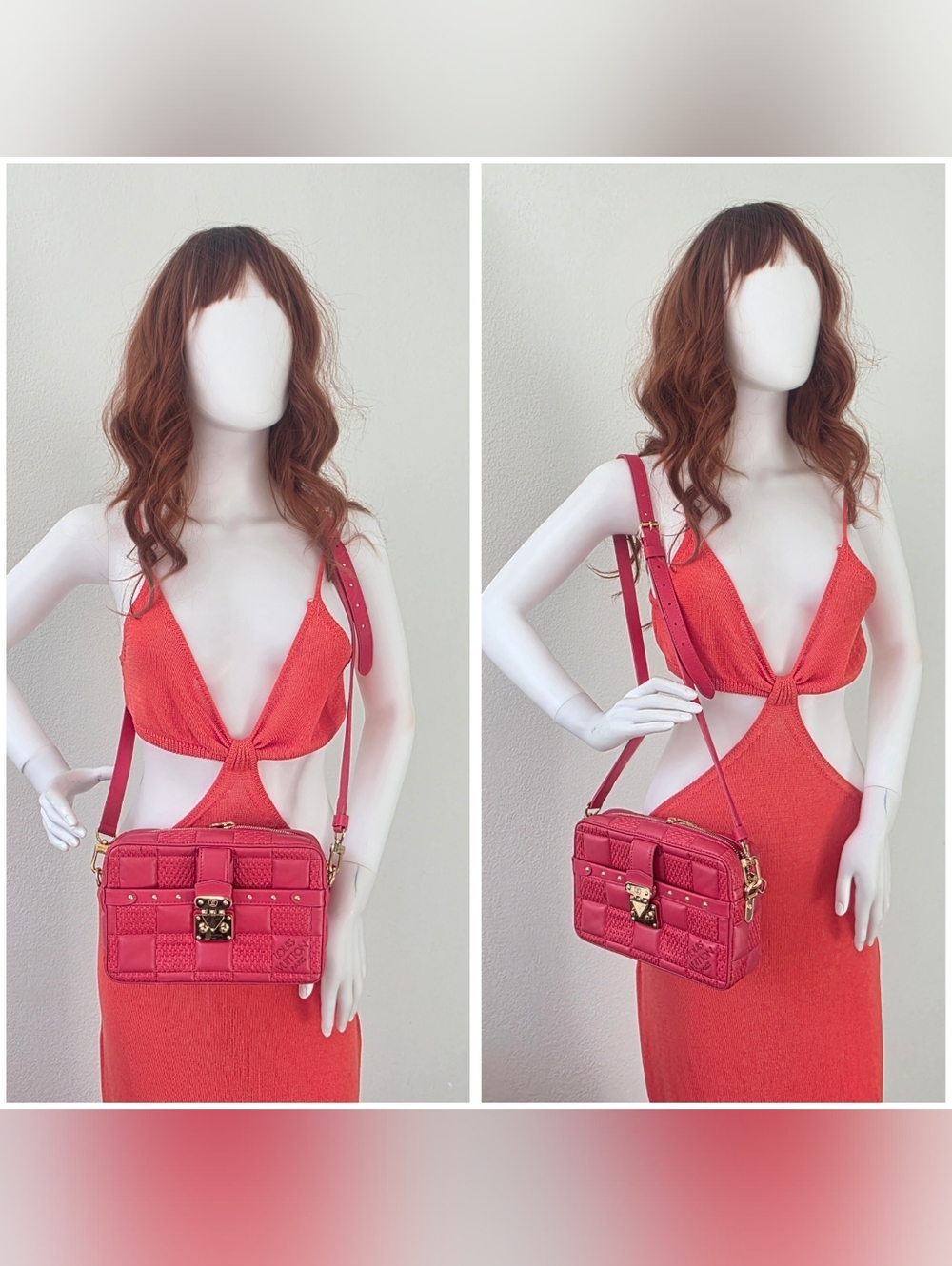 Auth Louis Vuitton Damier Troca MM Lambskin Crossbody Bag - Picture 4 of 13